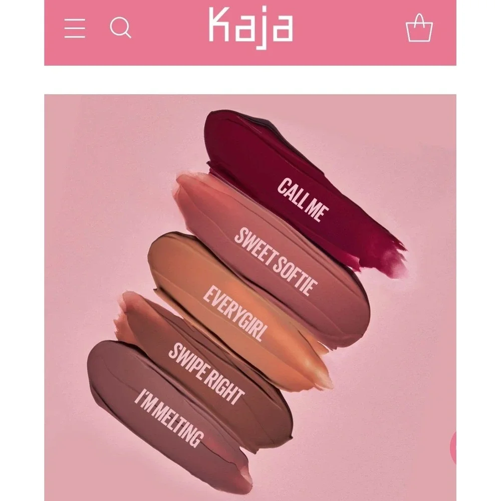 Kaja Love Swipe Vegan‎ Lip Mousse Bundle NIB Everygirl I'm Melting Sweet Softie
